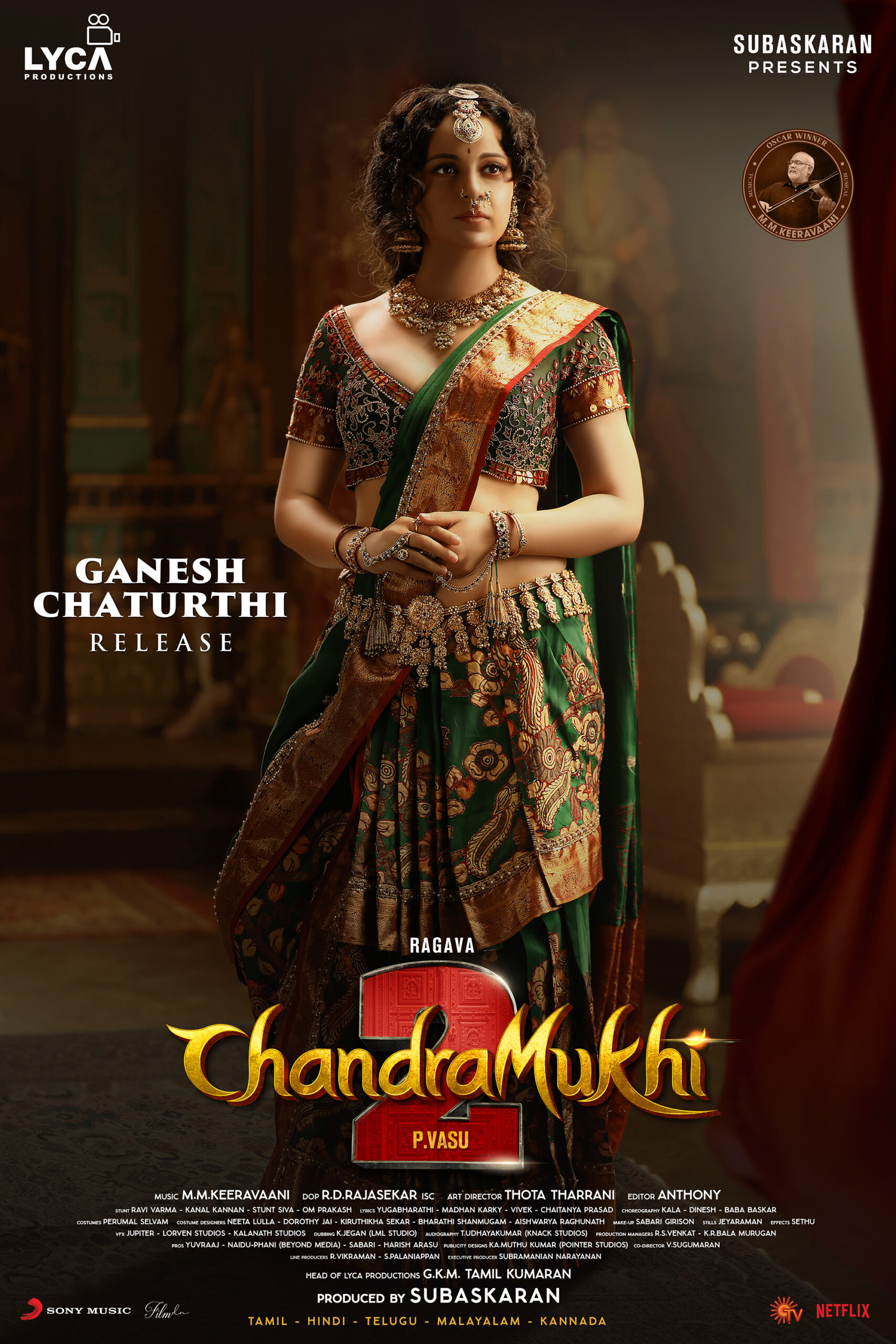 MV5BYTg1NzhkODQtOTI3Yi00NDdlLTk1YTEtNjEwM2VmZGI1YzQ2XkEyXkFqcGdeQXVyMTU0ODI1NTA2._V1_ Chandramukhi 2, latest south movies, latest movies 2023, kangana ranaut, chandramukhi